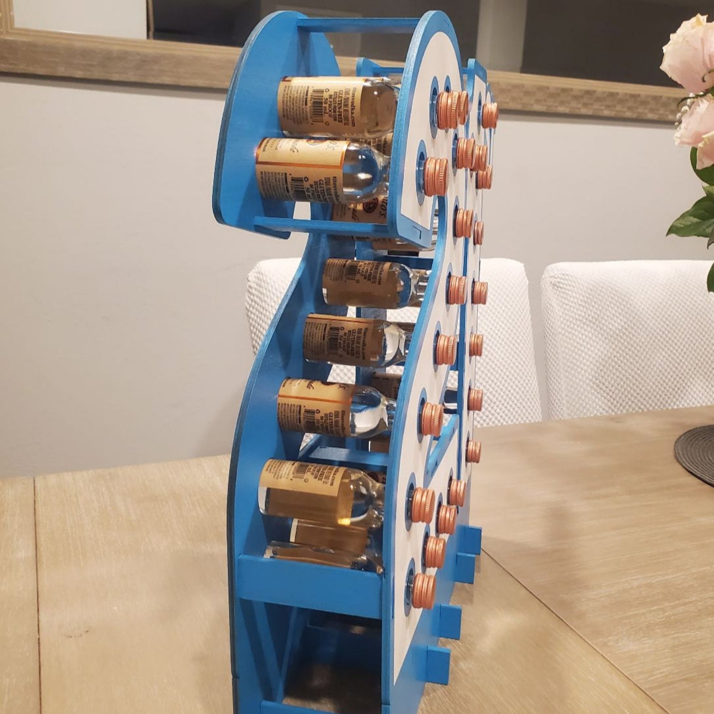 21st Birthday Mini Bottle Holder the Perfect gift for him or her.