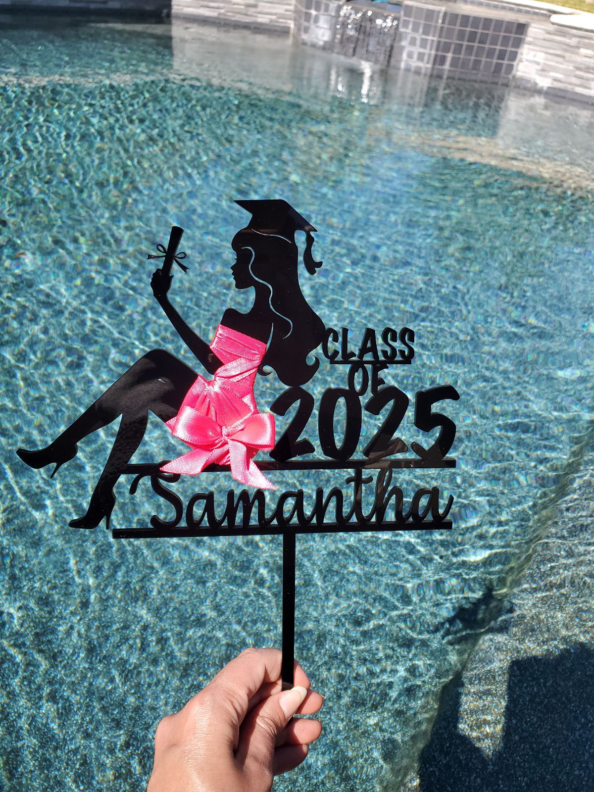 Class of 2025 Personalized Graduation Cake topper, Custom Made Graduation Cake Topper,