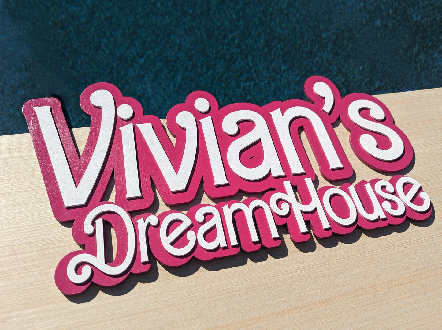 Pink Custom Dreamhouse sign