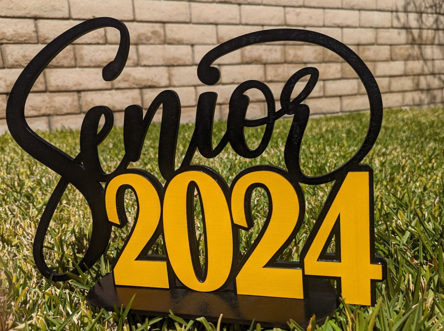 Senior 2025 Wooden Sign with a Stand