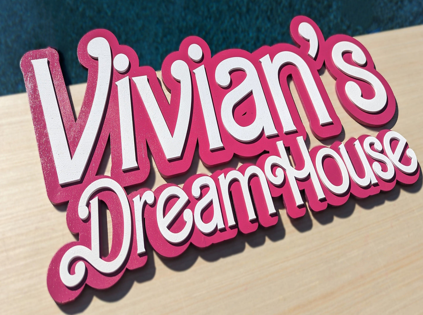 Pink Custom Dreamhouse sign