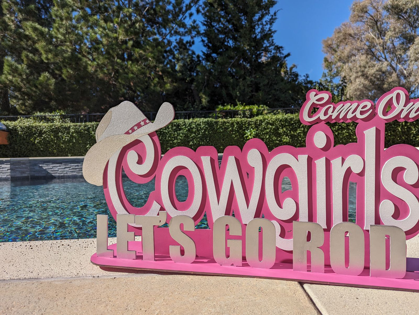 Come On Cowgirls Let's Rodeo sign, Birthday cowgirls sign
