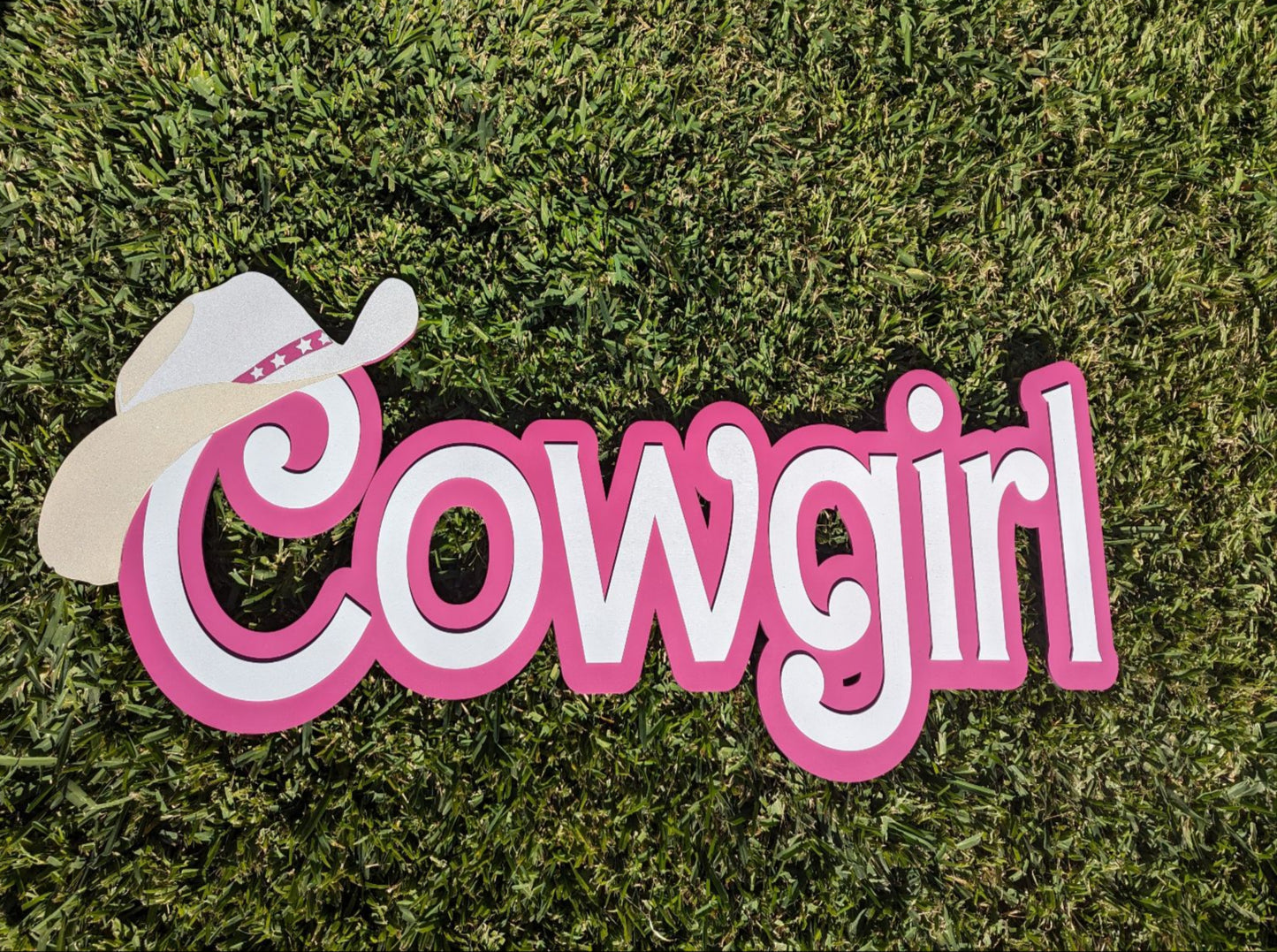 Cowgirl Barb-inspired sign, Cowgirl sign,