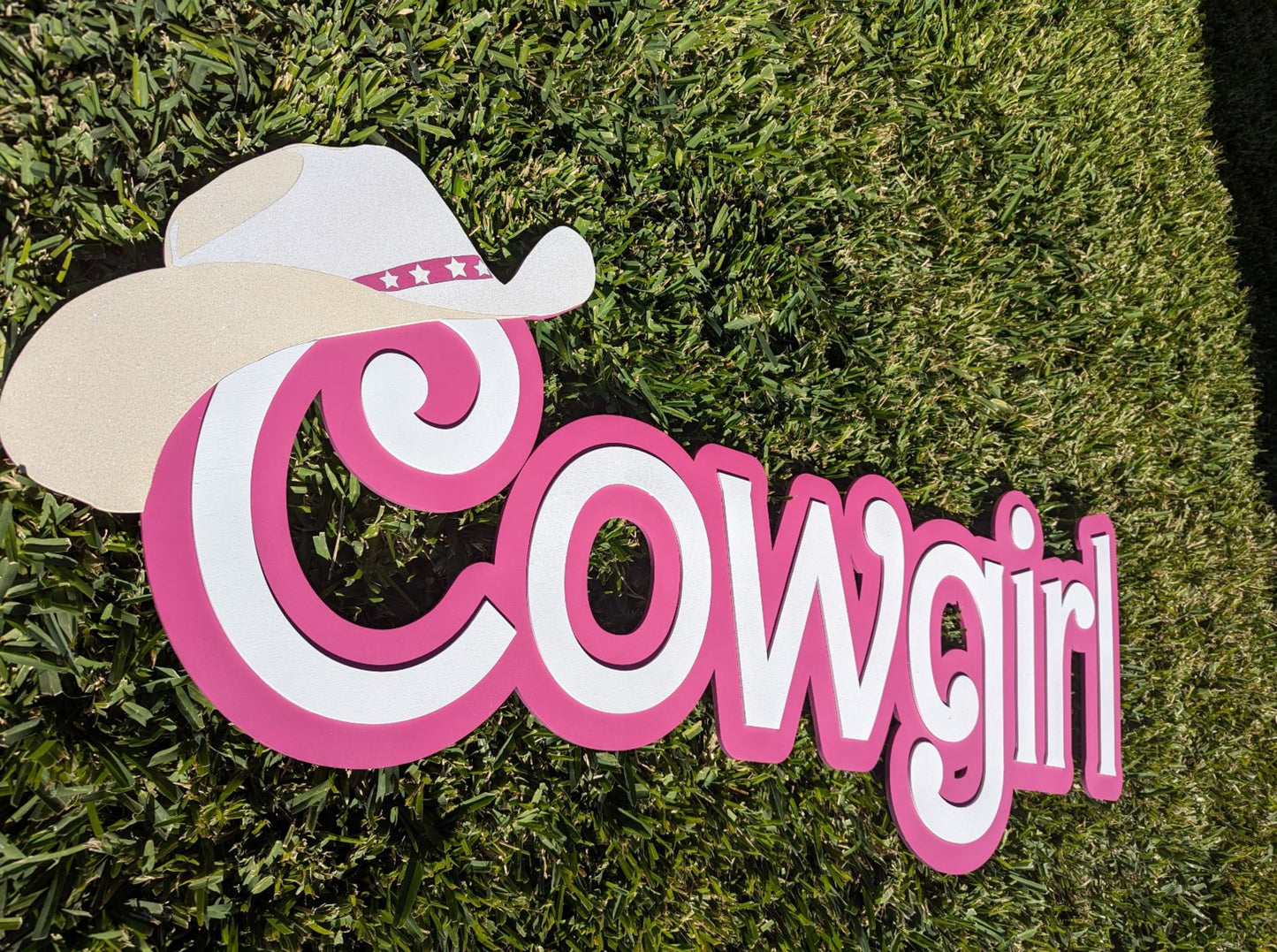 Cowgirl Barb-inspired sign, Cowgirl sign,