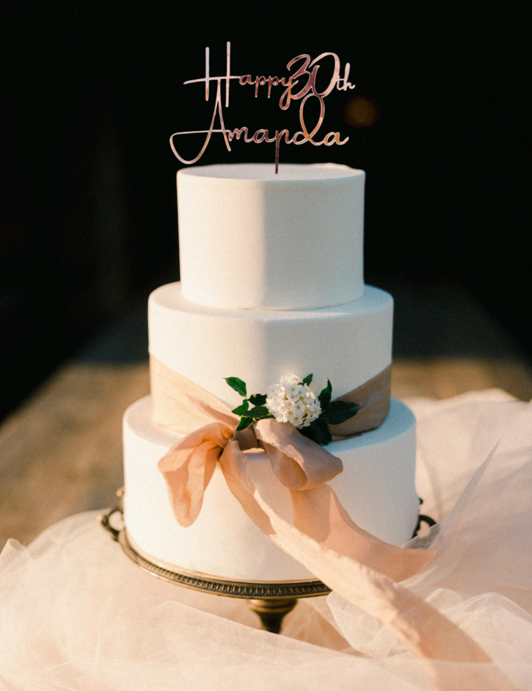 Personalized Birthday Cake Topper,  Custom Acrylic Toppers, Personalized Cake Decoration, Anniversary Dessert Charm